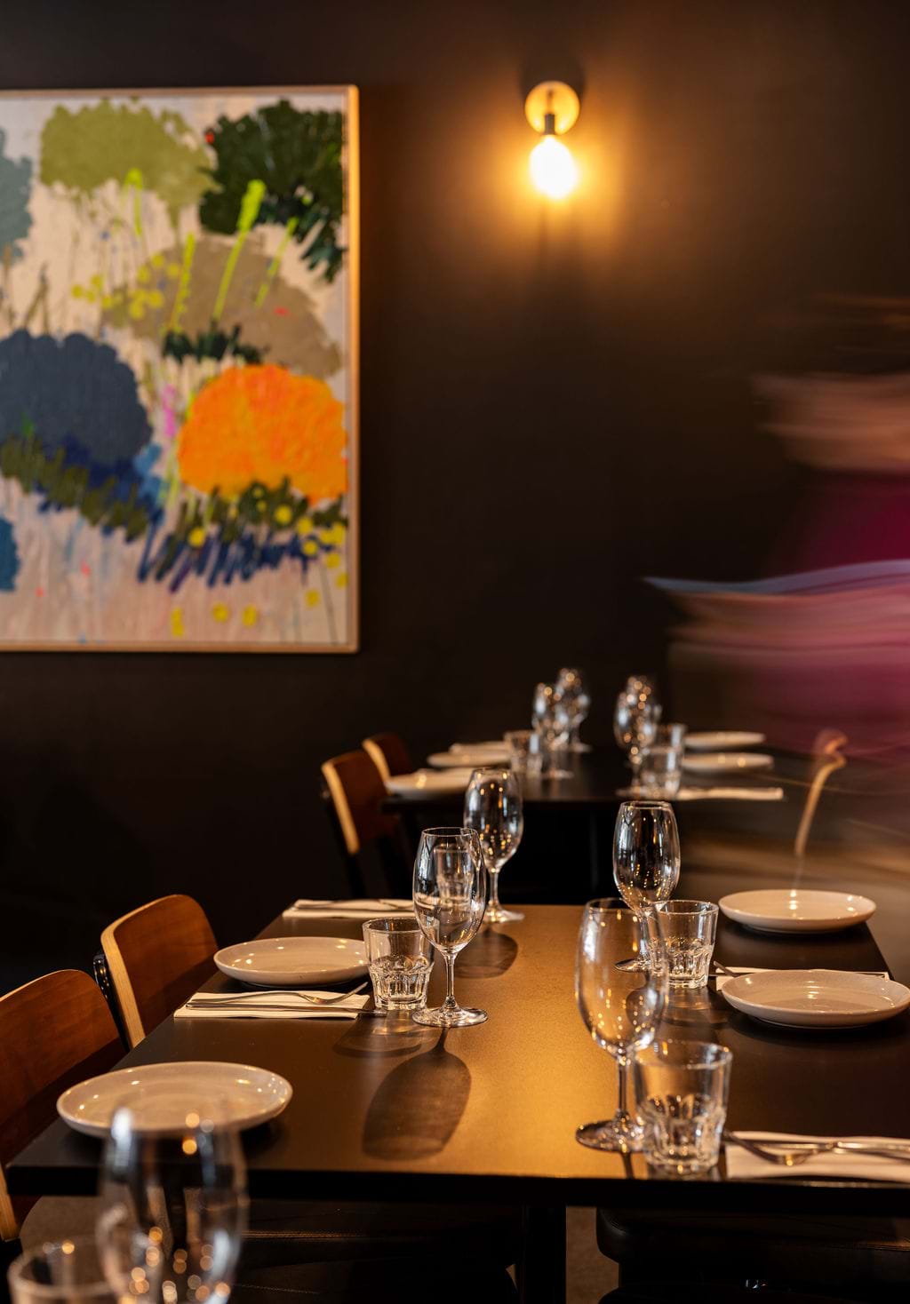 Canapé option in private dining event